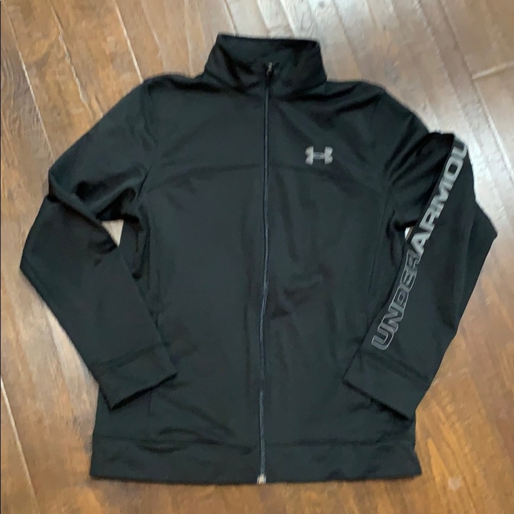 NWOT,Under Armour black zip up mock